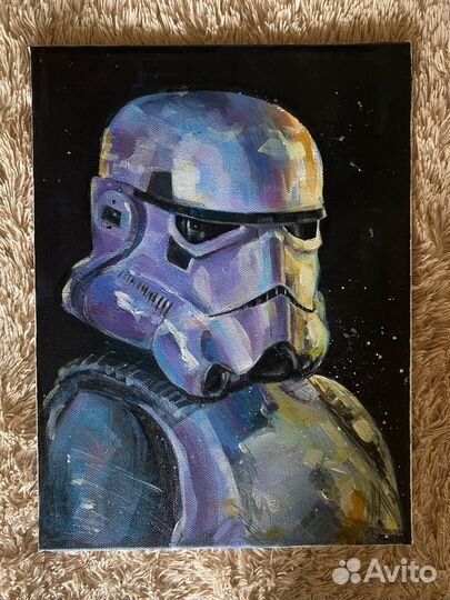 Продам холст Штурмовик. Звездные войны. Акрил