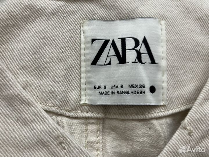 Джинсовая куртка новая zara