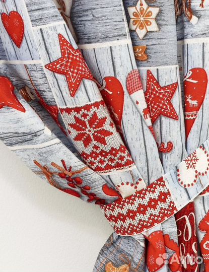 Шторы новогодние 300*185