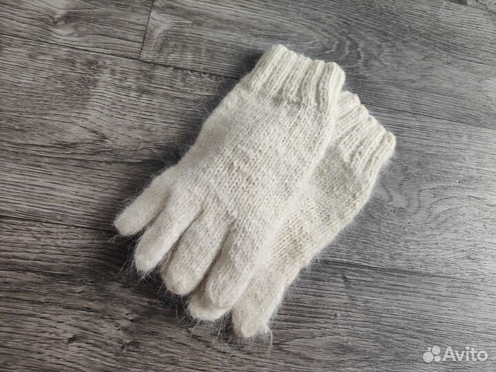 Перчатки из собачьей шерсти ручная работа