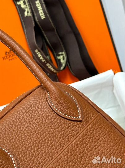 Сумка для женщин Hermes Lindy 26 коричневая кожа