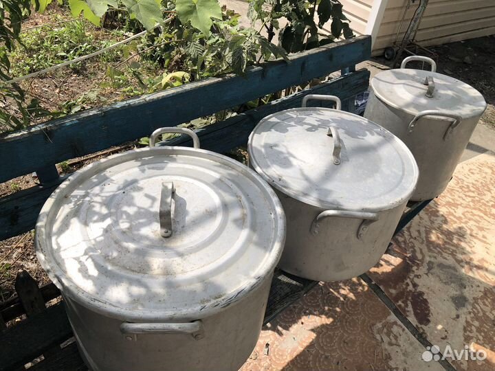 Кастрюля алюминиевая советская Б/У 40Л, 35Л