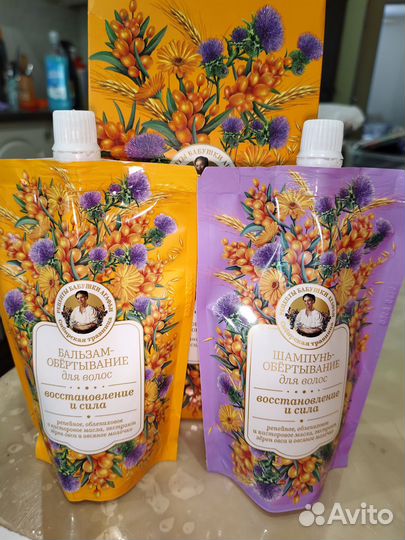 Шампунь и бальзам для волос