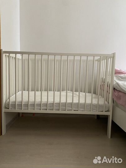 Кровать IKEA гулливер с матрасом и бельем