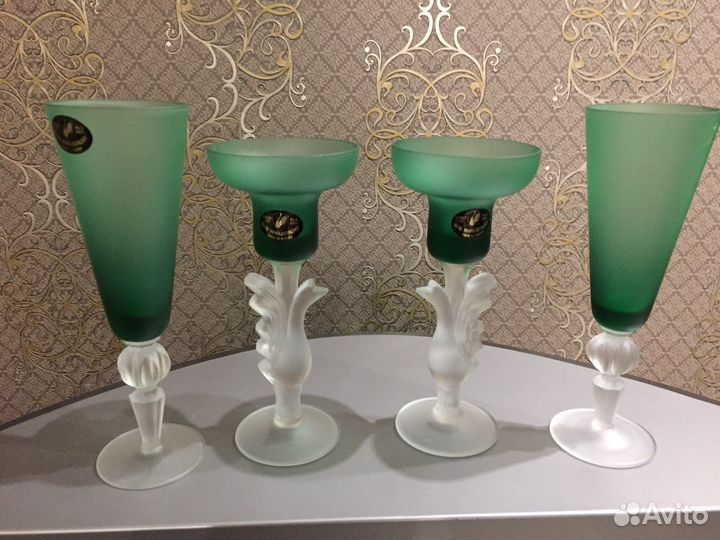 Подсвечники и бокалы