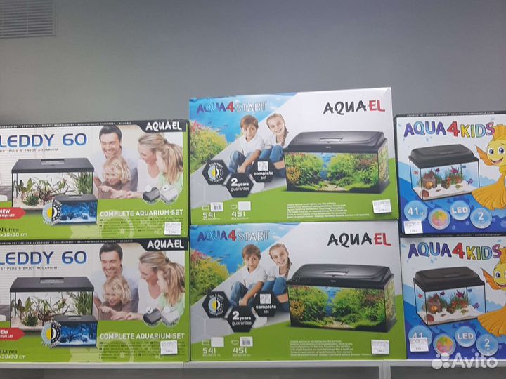 Аквариум Aquael прямоугольный 105л, свет LED 16 Вт