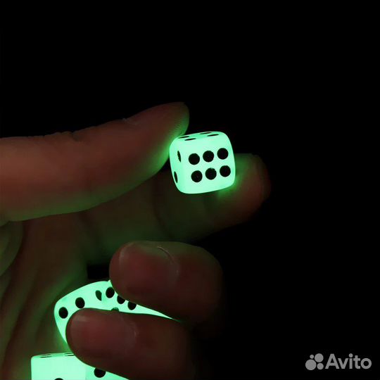Зарики для нард, светящиеся (5шт)