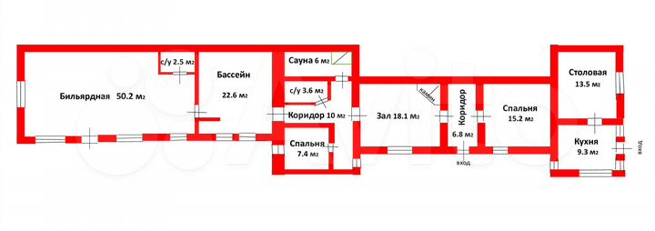 Дом 100 м² на участке 8,4 сот.