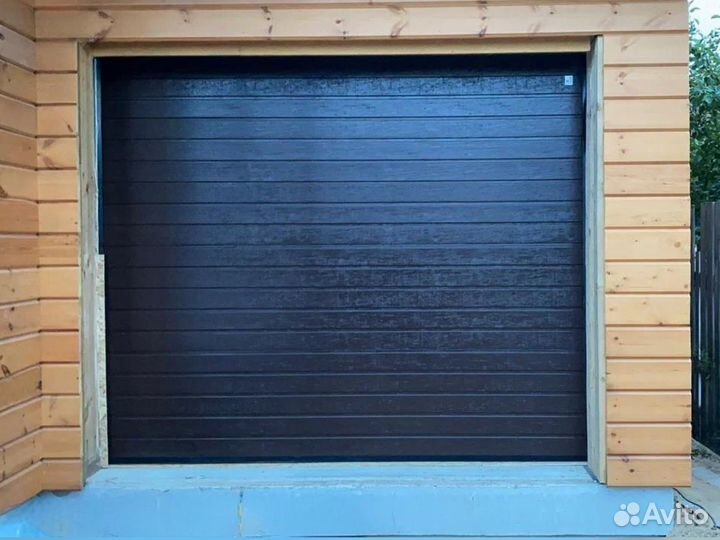 Автоматические секционные ворота Алютех