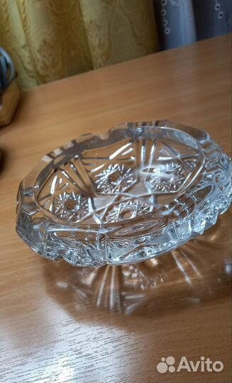 Хрустальная пепельница СССР чехия