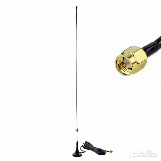 Антенна для рации на магните Nagoya UT-108UV SMA-M