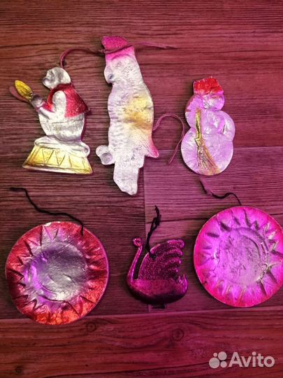 Старинные елочные игрушки,картонаж