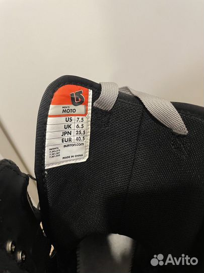 Сноубордические ботинки burton moto 40.5
