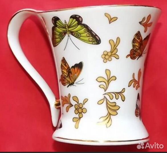 Чашка с блюдцем фарфор