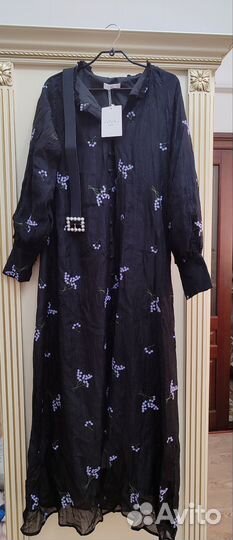 Платье халат длинное