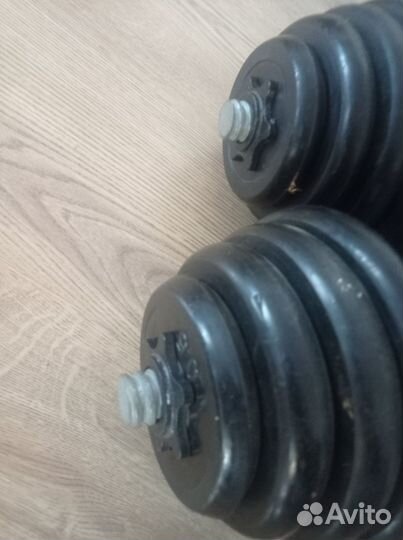 Гантели разборные обрезиненные