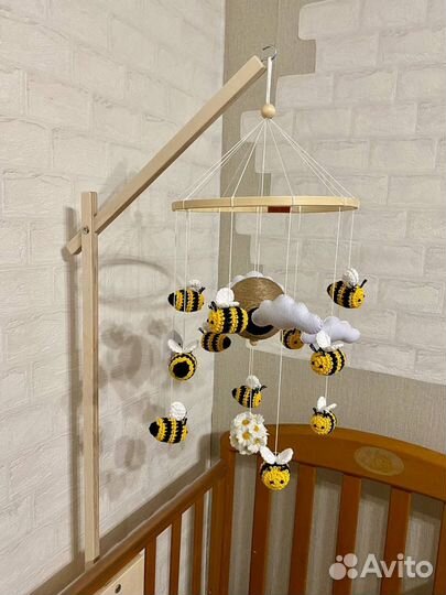 Мобиль на кроватку ручной работы