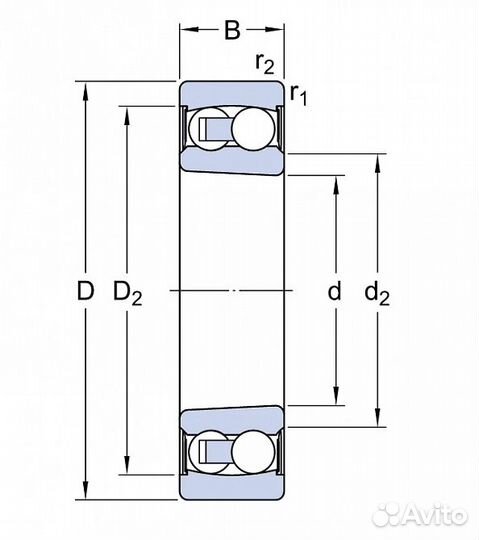 Подшипник FAG 2206-2RS-TVH