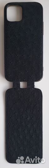 Чехол для iPhone 12 (кожа страуса) 