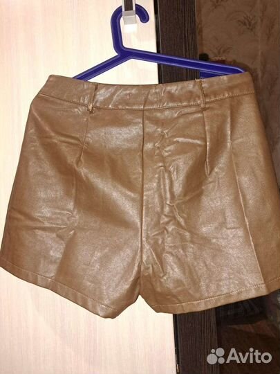 Шорты из эко кожи женские