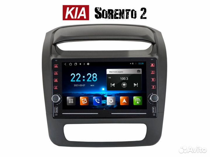 Магнитола Kia Sorento 2 new LTE CarPlay 4/32гб