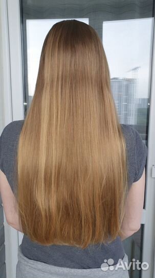 Волосы натуральные блонд