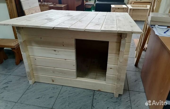 Будка для крупной собаки 1мх1.2х0.84м