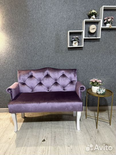 Мини диванчик нераскладной. Банкетка со спинкой