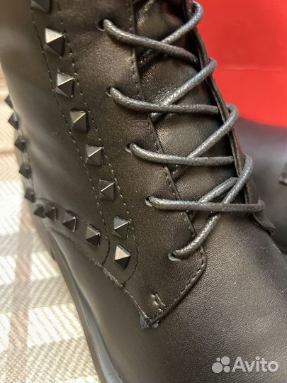 Valentino новые сапоги нат кожа зима