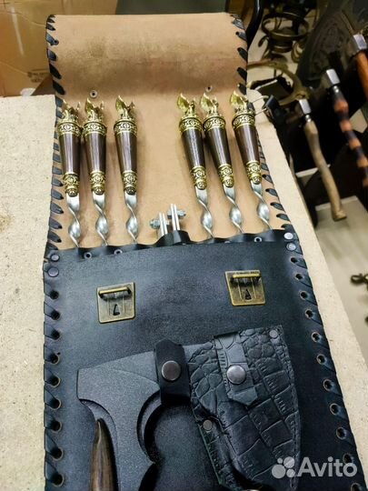 Шашлычный набор нож топор