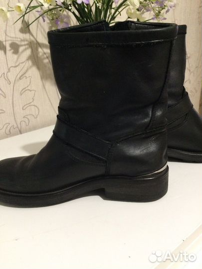 Сапоги женские натуральная кожа 37