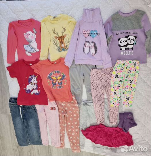 Вещи пакетом на девочку 104-134