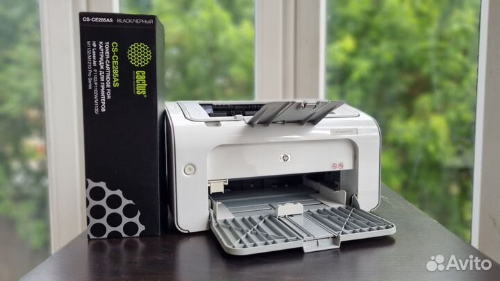 Принтер лазерный hp+новый картридж+ беспл доставка