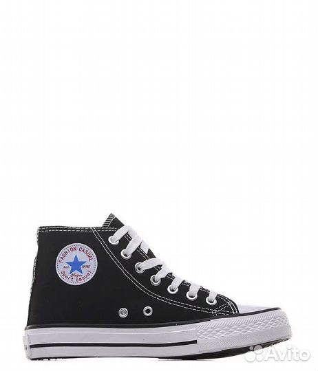Черные кеды конверсы унисекс