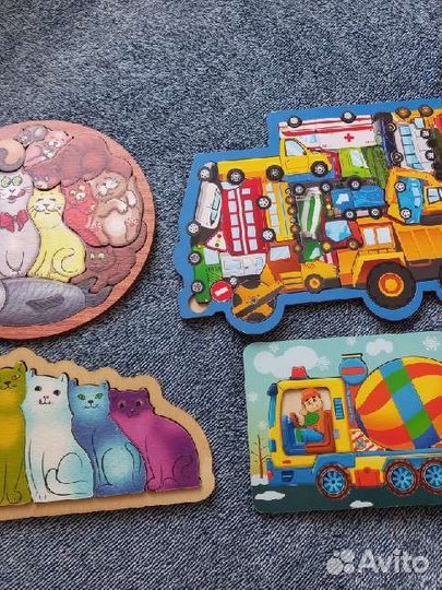 Развивающие деревянные пазлы