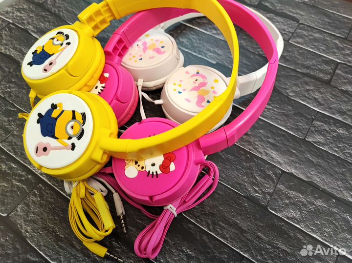 Наушники детские проводные, новые