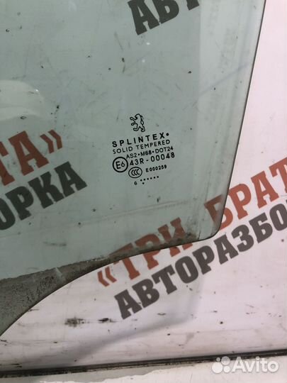 Пежо 307 Стекло двери передней Лев