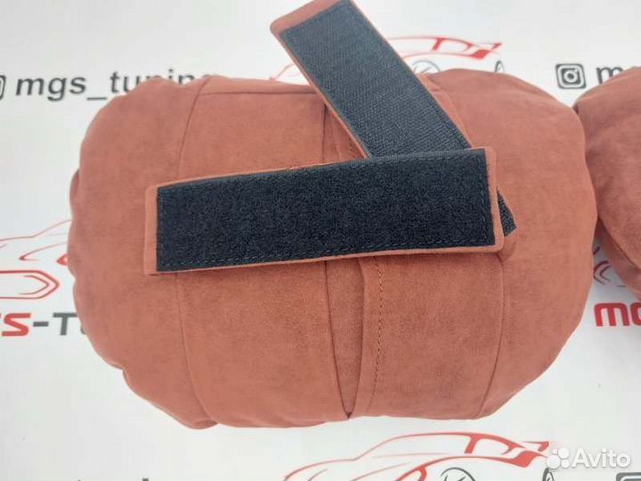 Подушки для подголовника Audi 30*22 см замша Ауди
