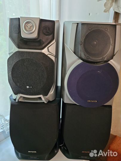 Музыкальный Колонки Aiwa сабуфер panasonik