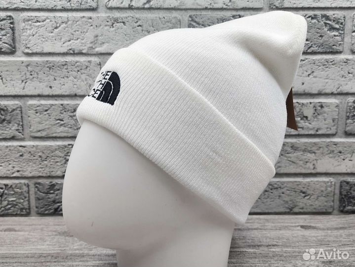 Шапка вязаная the north face белая