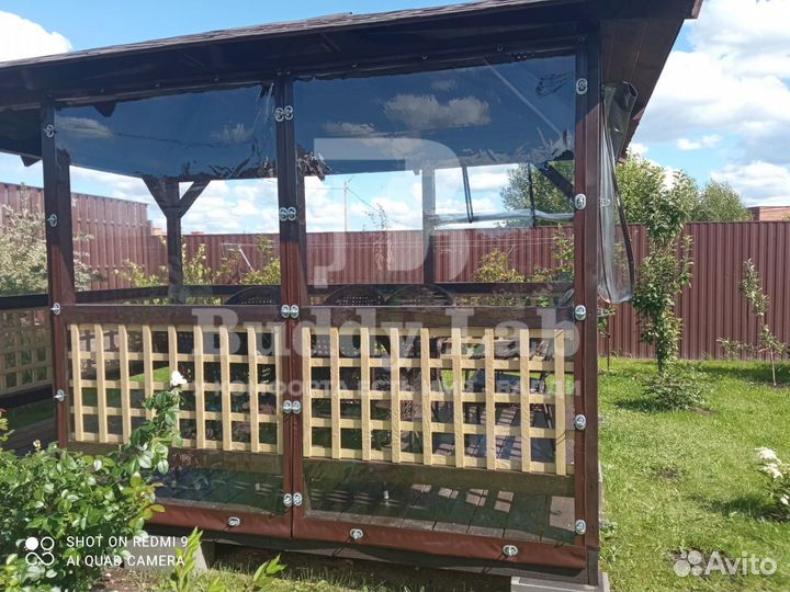 Мягкие пвх окна на беседку