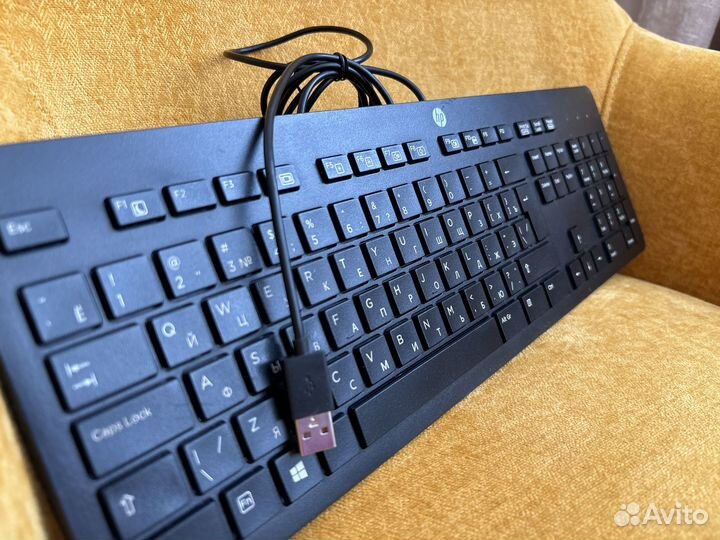 Клавиатура HP kbar211 рабочая черная