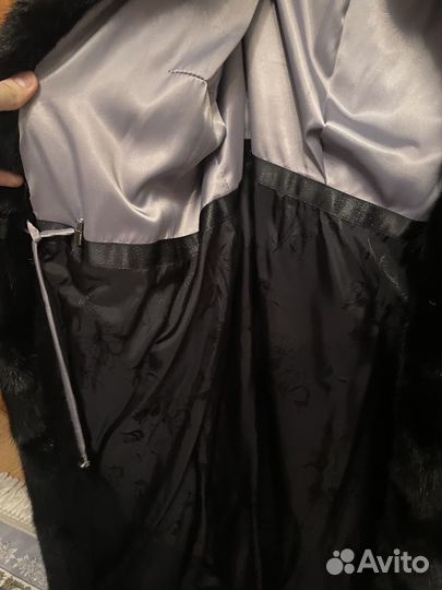 Шуба норковая 46 48 черная