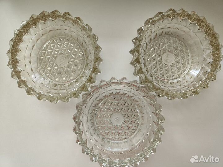 Селедочницы стекло СССР, пепельница, конфетница