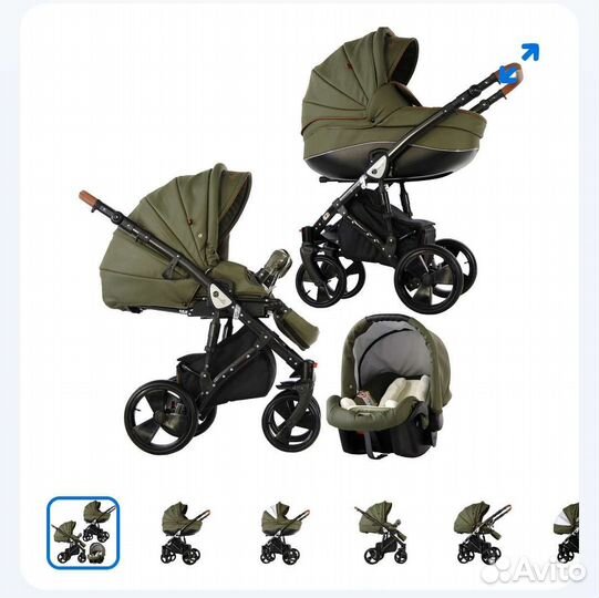 Детская коляска 3 в 1 Sevillababy Ravento Eco