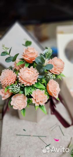 Букет цветов из мыла