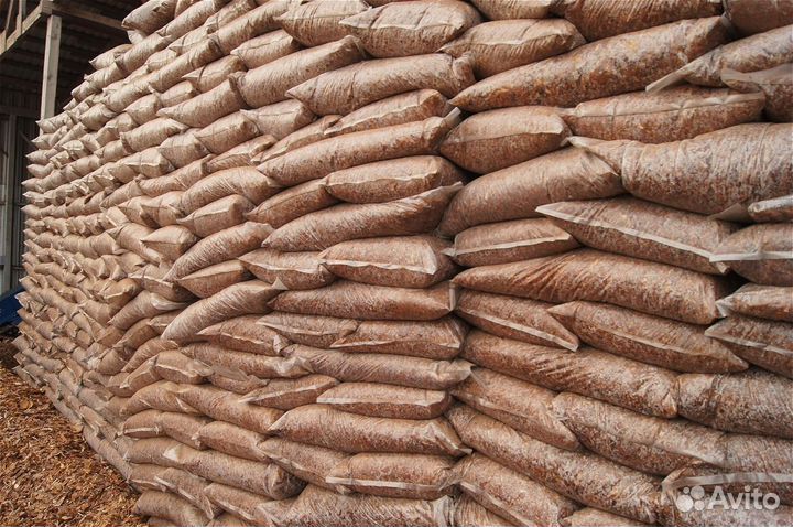 Мульча лиственницы древесная крупная