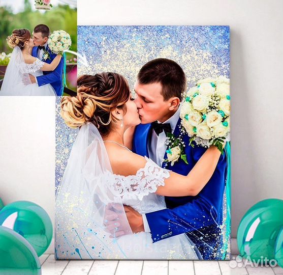 Печать фото на холсте, обработка фото в стилях