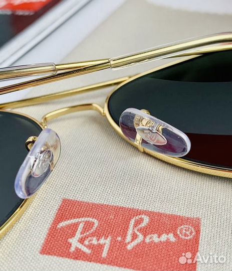 Солнцезащитные очки ray ban aviator зеленые