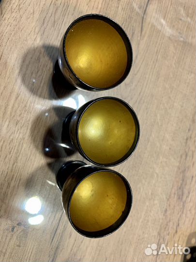 Рюмки СССР деревянные роспись